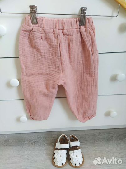 Комплект из муслина для девочки 80-86