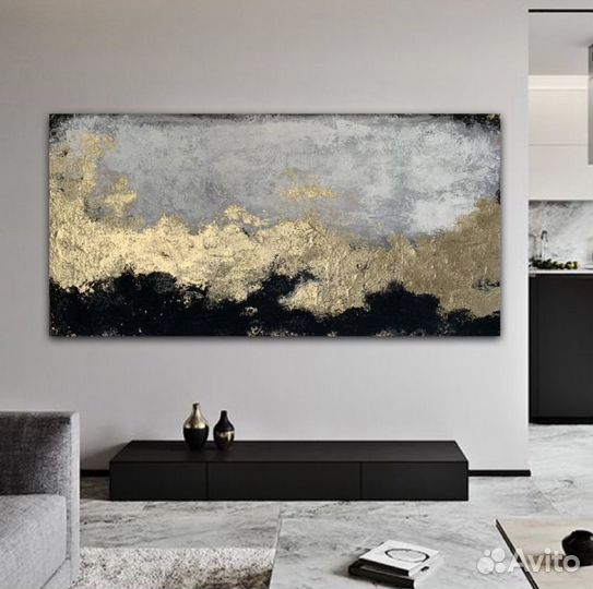 Интерьерная картина большая абстракция