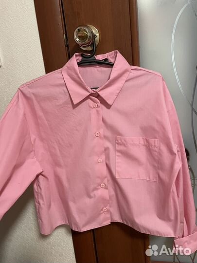 Рубашка розовая женская