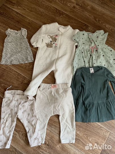 Вещи пакетом на девочку размер 74-80
