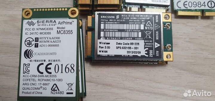 Wi-Fi + Bluetooth,3G модули для ноутбуков