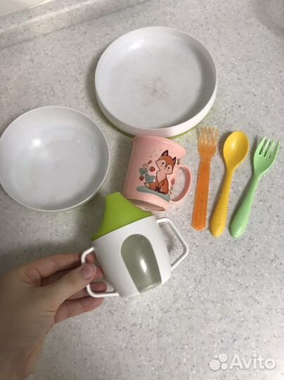 IKEA детская посуда пакетом