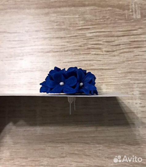 Серьги васильки