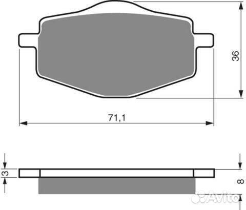 Тормозные колодки дисковые 018 K5