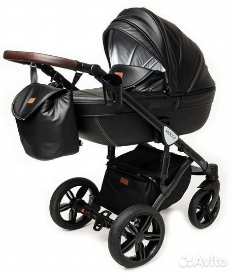 Verdi Mocca (3 в 1) коляска 3 в 1 в экокоже