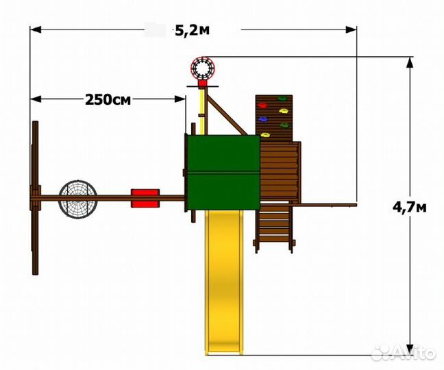 Детская игровая площадка для дачи