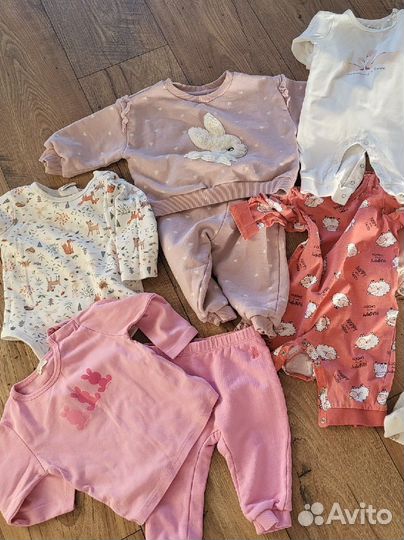Вещи пакетом на девочку 68 74