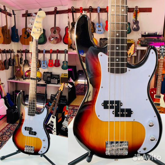 Бас гитара Sqoe Новая