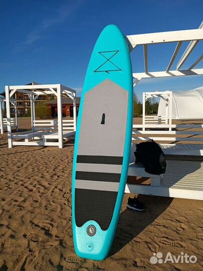 Сап борд бирюзовый цвет. 320 см б/у пару раз