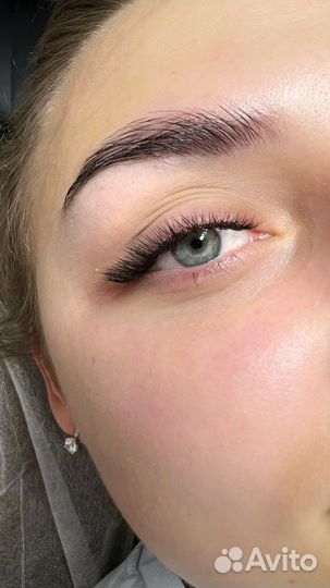 Наращивание ресниц Оформление бровей