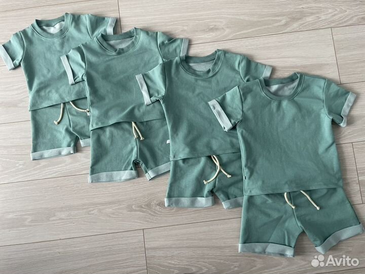 Костюм детский летний шорты и футболка р. 74
