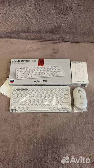 Клавиатура logitech k380 и мышь pebble