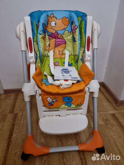 Стульчик для кормления chicco polly 2in1
