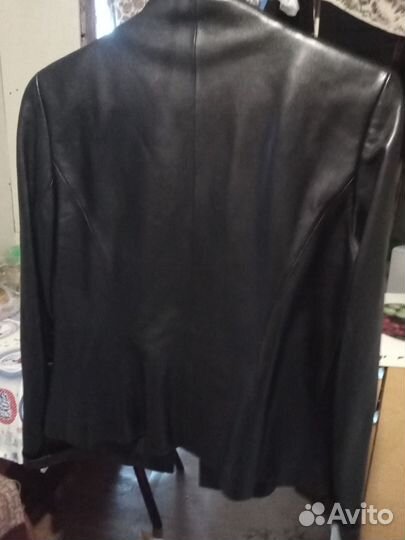 Пиджак жакет женский 48 50 натуральная кожа