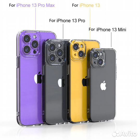 Прозрачный чехол для iPhone 13