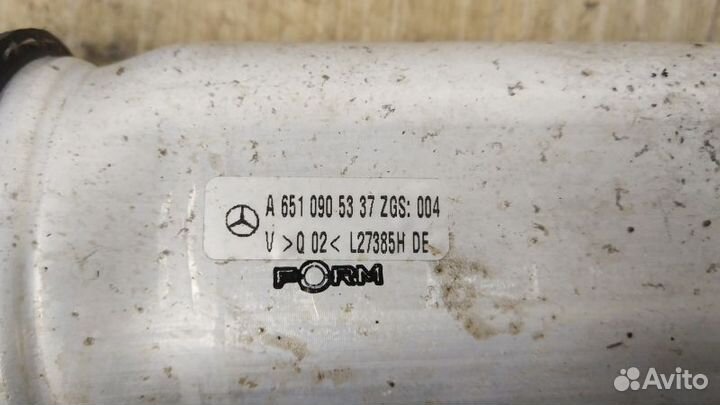Патрубок интеркулера Mercedes-Benz A6510905337