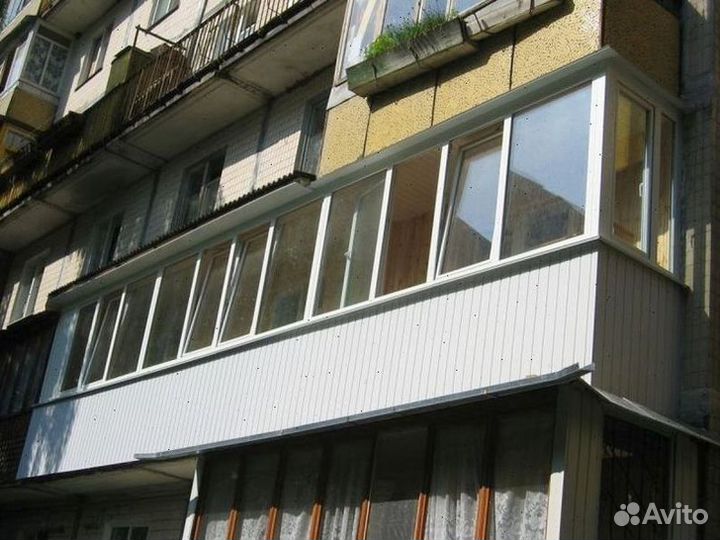 Остекление балконов пвх