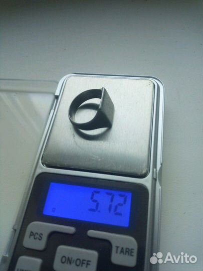 Перстень серебренный с узором