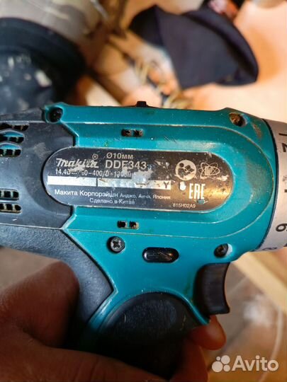 Шуруповерт makita 14.4 бу DDF343