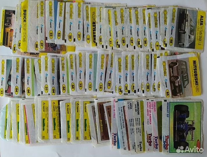 Вкладыши от жвачек 90 х