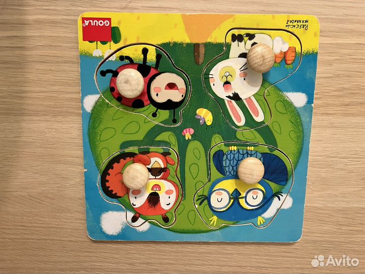 Деревянные игрушки пазлы вкладыши