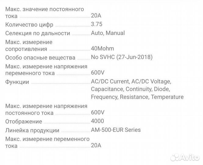 Мультиметр Beha