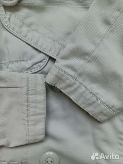 Плащ, тренч серый классический