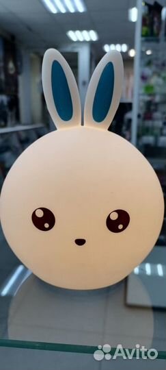 Ночник зайка, меняет цвет от прикосновений