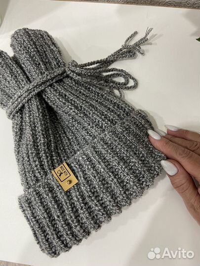 Вязаная шапка под афрокосы, дредошапочка