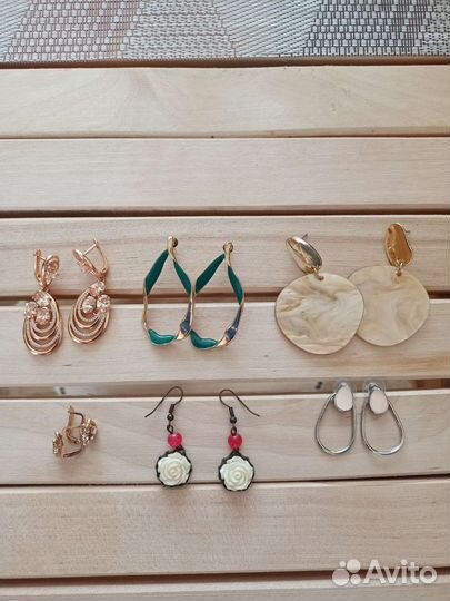 Серьги, бижутерия пакетом