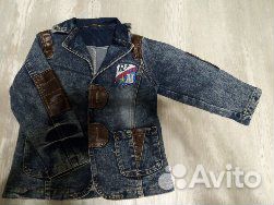 Костюм детский, джинсовый