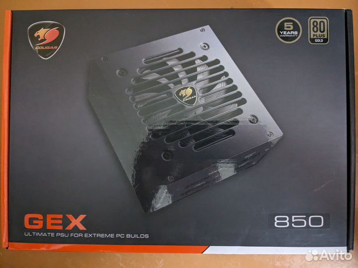 Блок питания cougar GEX850 80+ gold