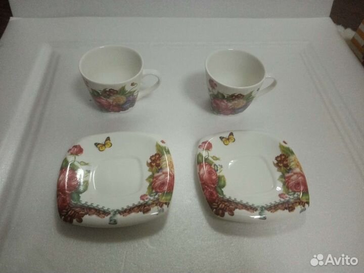 Кофейный (чайный) набор фарфор Debora на 2 персоны