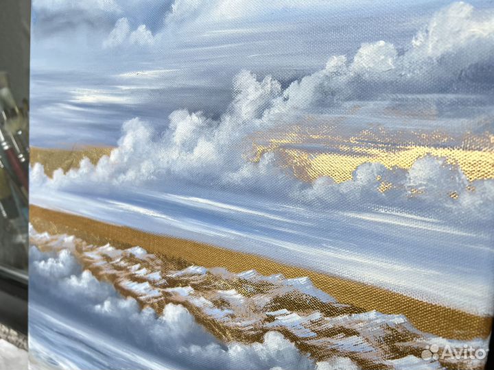 Картина маслом на холсте Морской пейзаж