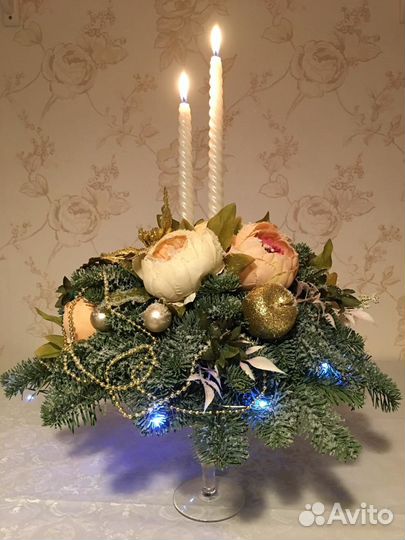 Новогодняя композиция ручной работы