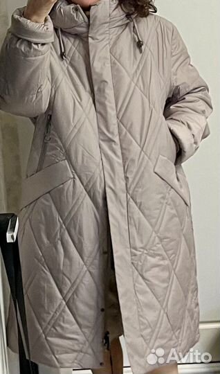 Пуховик верблюжья шерсть р.58р.60