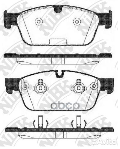 Колодки тормозные дисковые передние NiBK PN3101