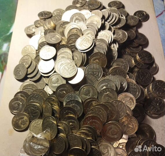 20 коп 1961 - 91 гг. 1399 шт.руб. вся куча