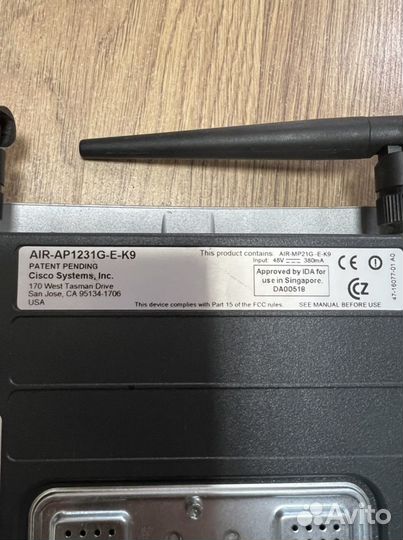 Wi-fi роутер Cisco AIR-AP123G-E-K9