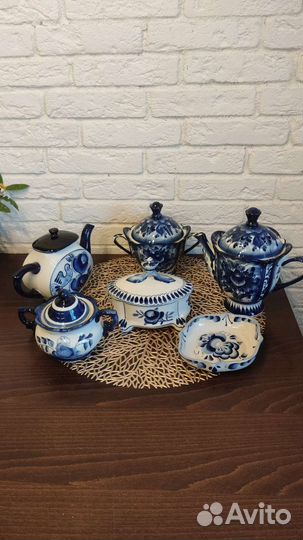 Фарфоровая посуда гжель, СССР