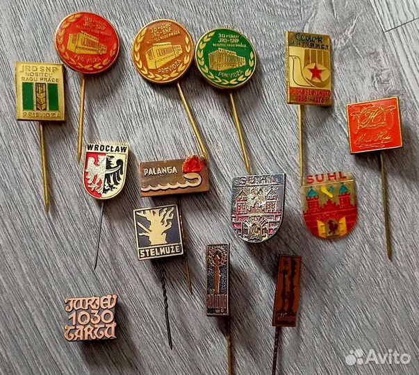 Значки времён СССР, в т.ч. зарубежные