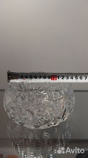 Хрустальная ваза-конфетница СССР
