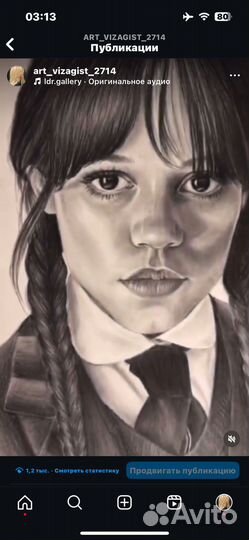 Портрет карандашом по фото