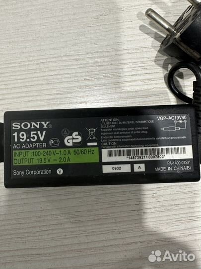 Блок питания для ноутбука sony vaio