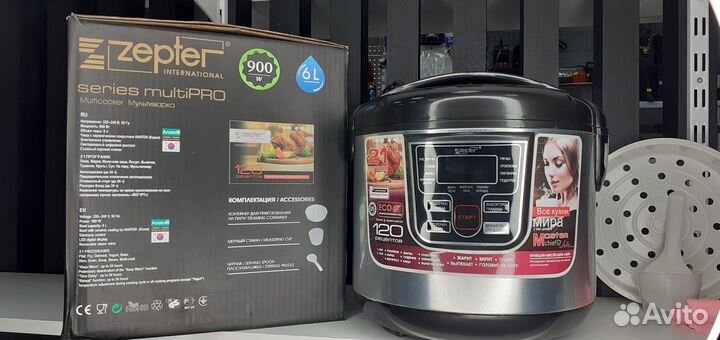 Мультиварка Zepter 21 программа Multi Pro 900вт