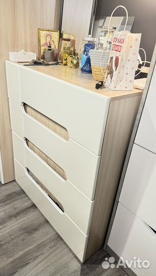 Комод белый глянец