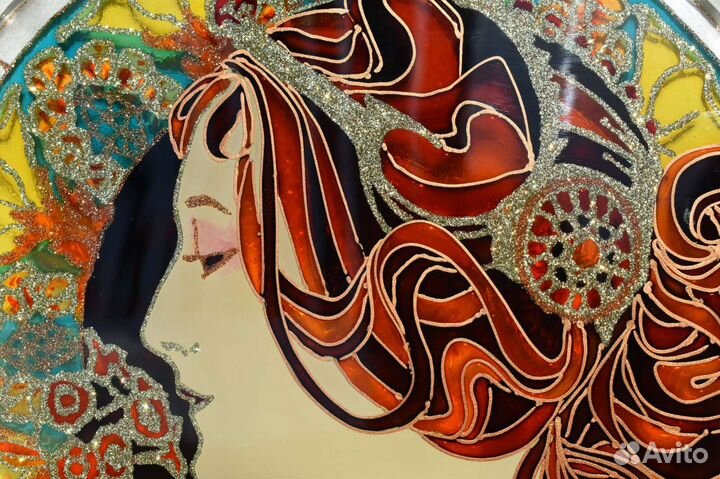 Витражная картина на стекле