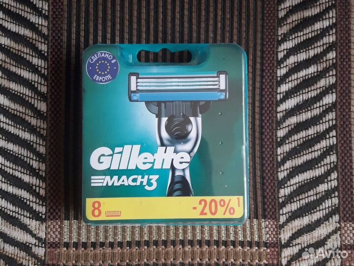 Сменные кассеты gillette mach3/8шт/Turbo 8шт