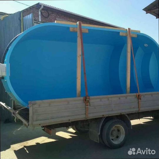 Овальный бассейн пластиковый / пвх / композитный