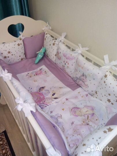 Бортики в детскую кроватку новые